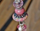 Summer Garden Bauble Necklace - K O Lampwork Beads - Necklace