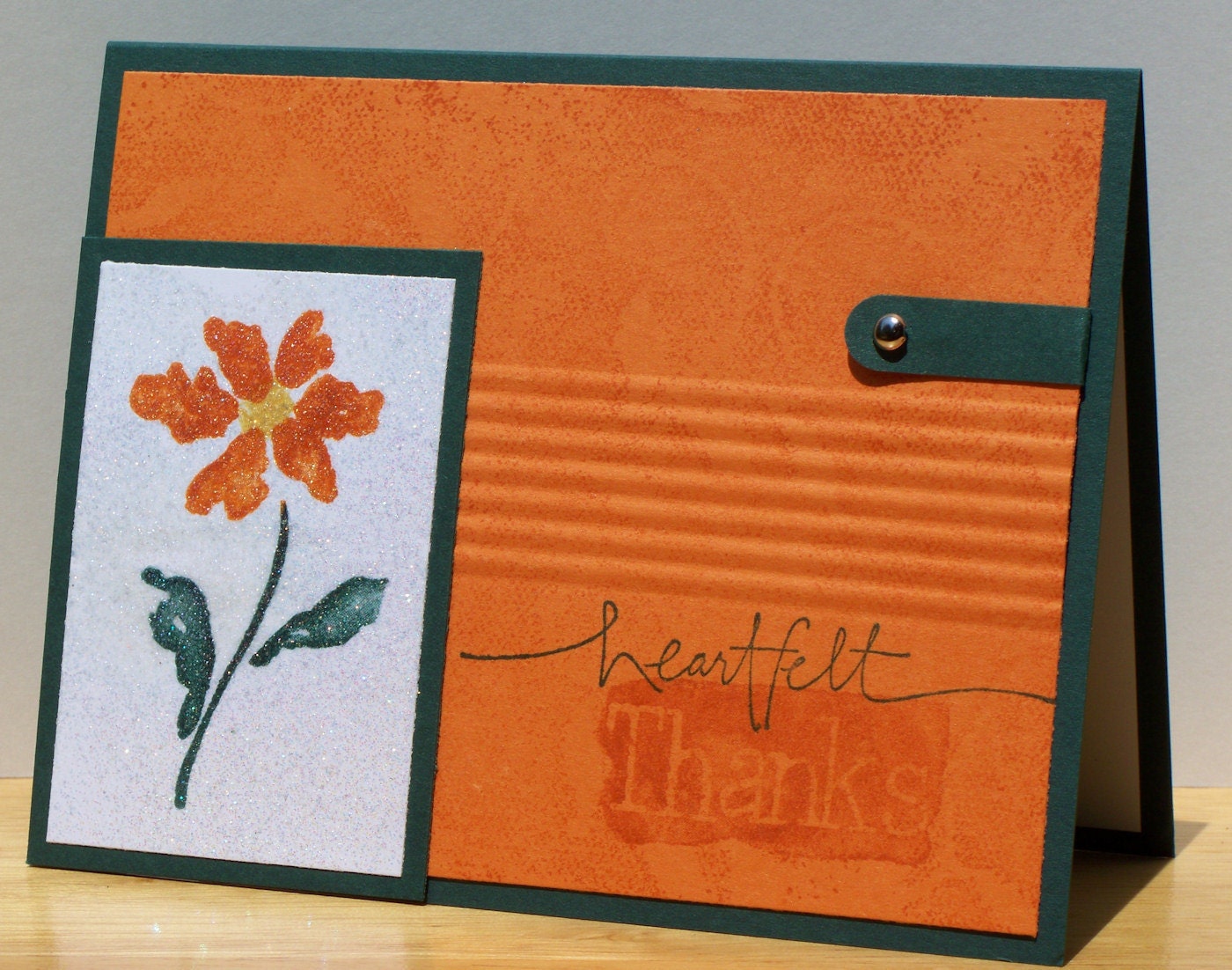 Thank You Card, Stampin Up Heartfelt Thanks
