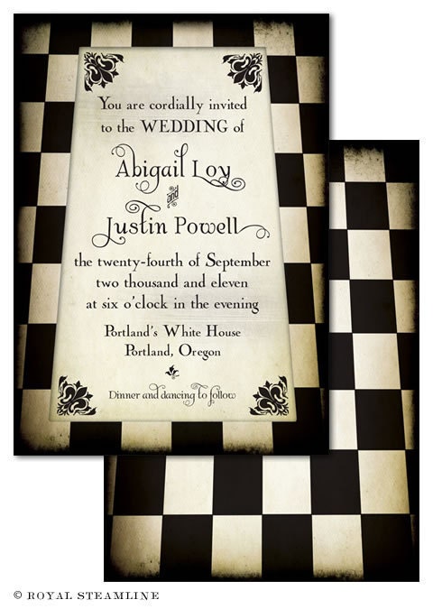 10/6 - Vintage Wedding Invitation Sample