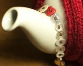 Caira Heart Button Bracelet