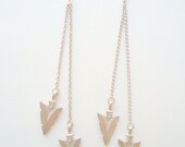 double native arrows chain earrings