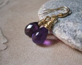 Amethyst Gold Filled Earrings