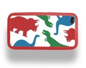 Dinosaur Print - Apple iPhone 4 or 4S Custom Case by ZERO GRAVITY