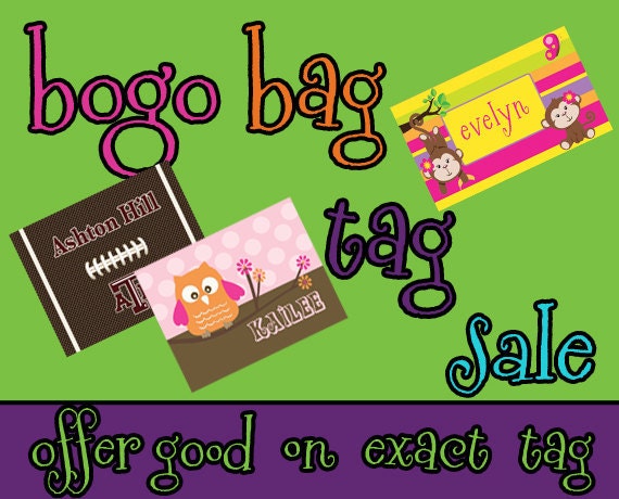 Bag Tag, Backpack Tag, Name Tag Sale
