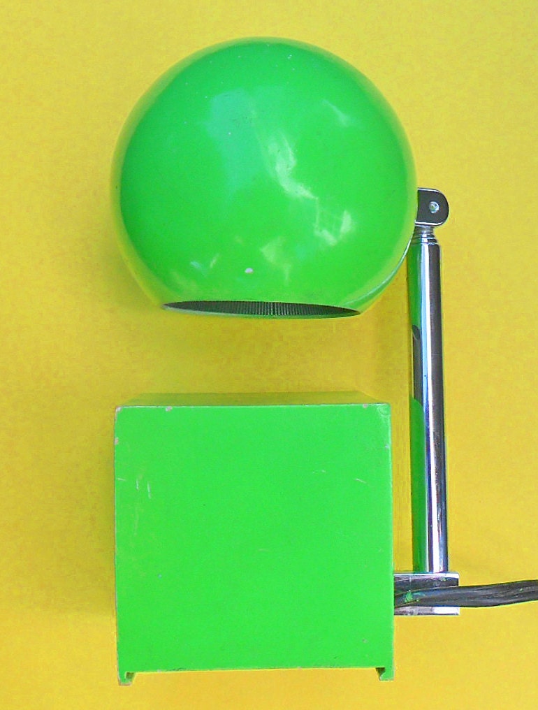 retro desk lamp original lightolier lytegem telescopic lamp by michael lax rare green MOMA 1965 SALE 14.99 OFF
