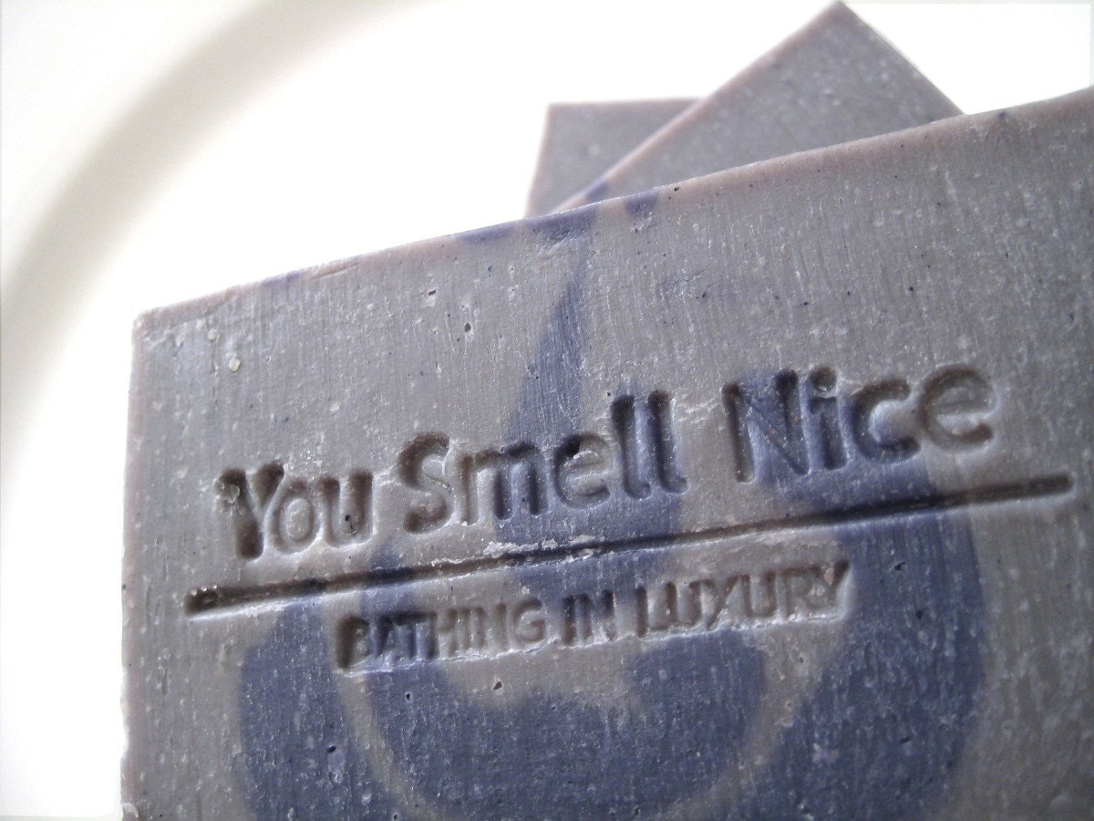 Midnight Soap - Cold Process and vegan - colored muted purple - sweet but patchouli anchored scent