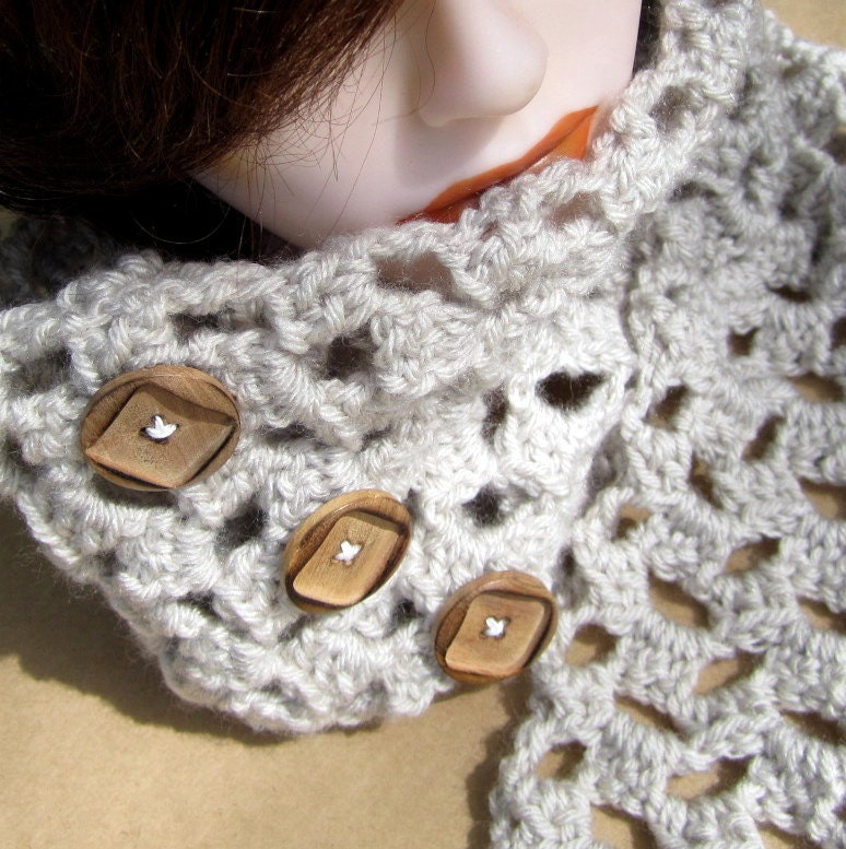 Convertible Button Scarf - Linen