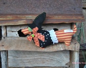 Dachshund Doll- Halloween Witch-Help Support Dachshund Rescue