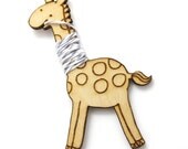 Flossy the Giraffe Embroidery Floss Bobbin