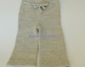 Oatmeal Classic Wool Diaper Covers - Custom Knit Longies