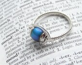 Sterling Silver Mood Ring Artisan Made Size 8