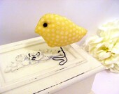 Spring Yellow Love Bird, Home Decor, Nursery,Child's Room Decoratio