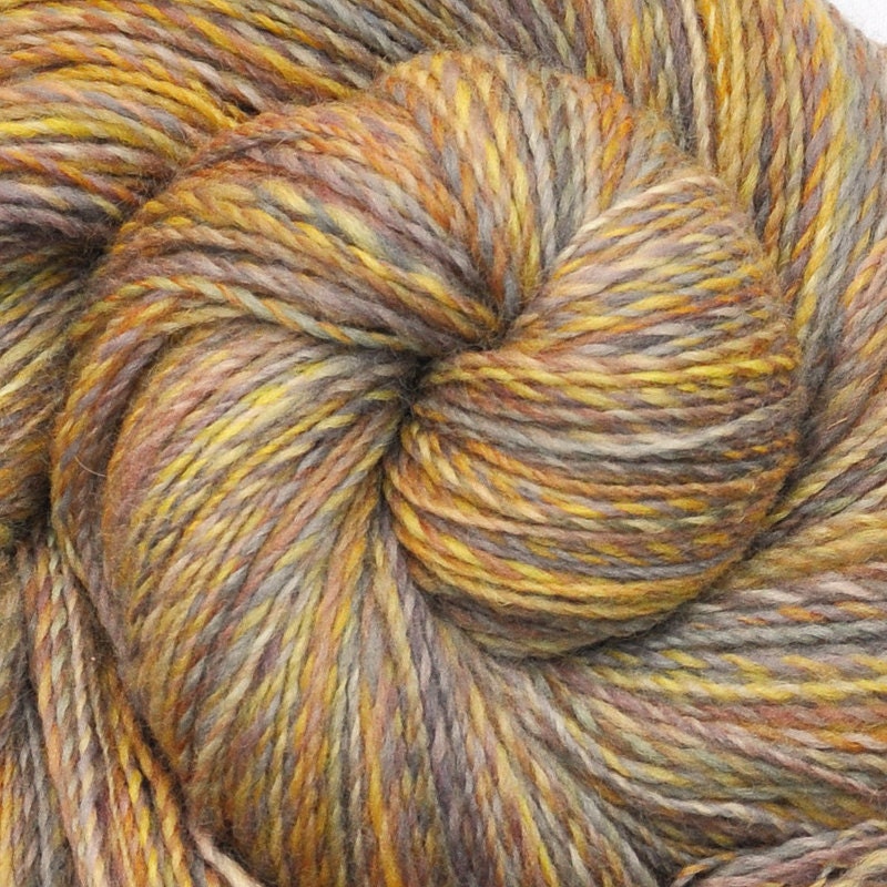 Handspun yarn - STREAMSIDE PEBBLES - Handpainted Merino x Corriedale wool, fingering weight. 480 yds.
