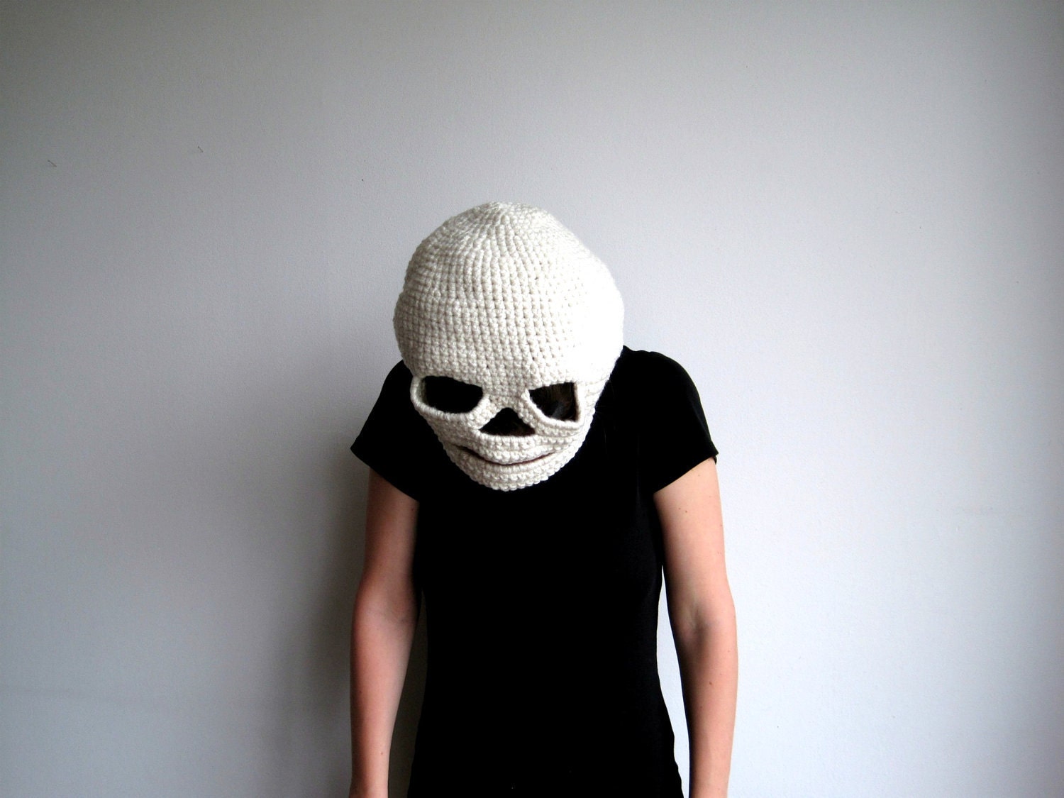 Halloween Mask - Crocheted Skull