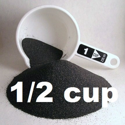Emery Sand Powder for Pin Cushions- Half Cup  - an abrasive that keeps pins sharp - make your own emery pincushions