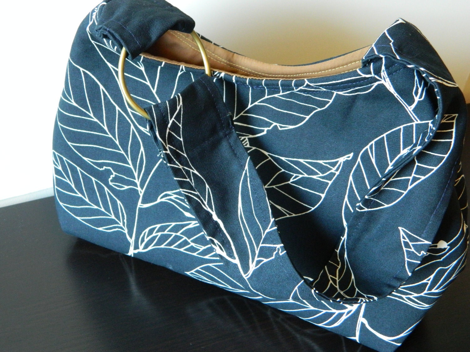 Navy Botanical Hobo