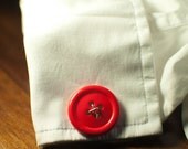 Red Clown Button Cufflinks