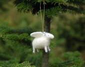 Made to Order - Lamb Angel - Needle Felted Ornament