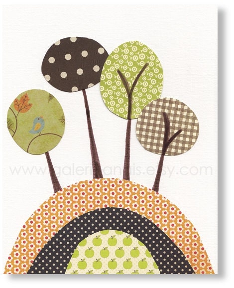 Nursery art print, baby nursery decor, nursery print, kids print, baby room decor, Tree, Woodland 8x10 print from Paris