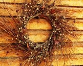 Primitive CARMEL CRANBERRY Wreath-Rustic Twig STAR Wreath-Primitve Country Decor-Rustic Wreath-Scented Spiced Cran Apple