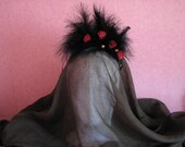 Headband, fascinator for a Gothic Fairy