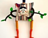 SPRING CLEAN SALE, Art Doll Fabric, cloth, textile, soft sculpture, The Woodsman