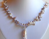 Stella Sophia Keishi/FW Pearl with Pink Biwa Stick Pearl Necklace - SALE