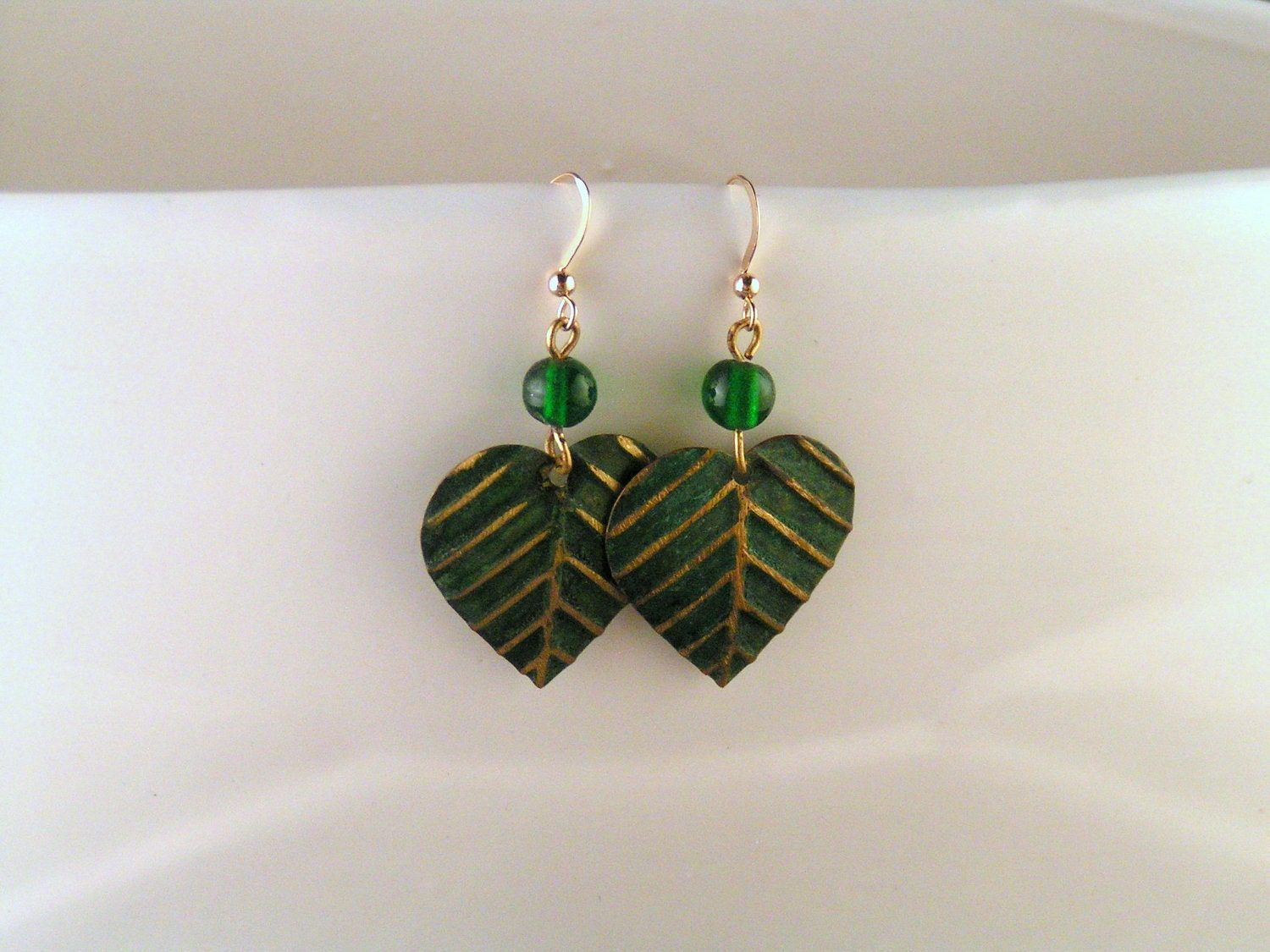 SALE - Green Fall Leaves