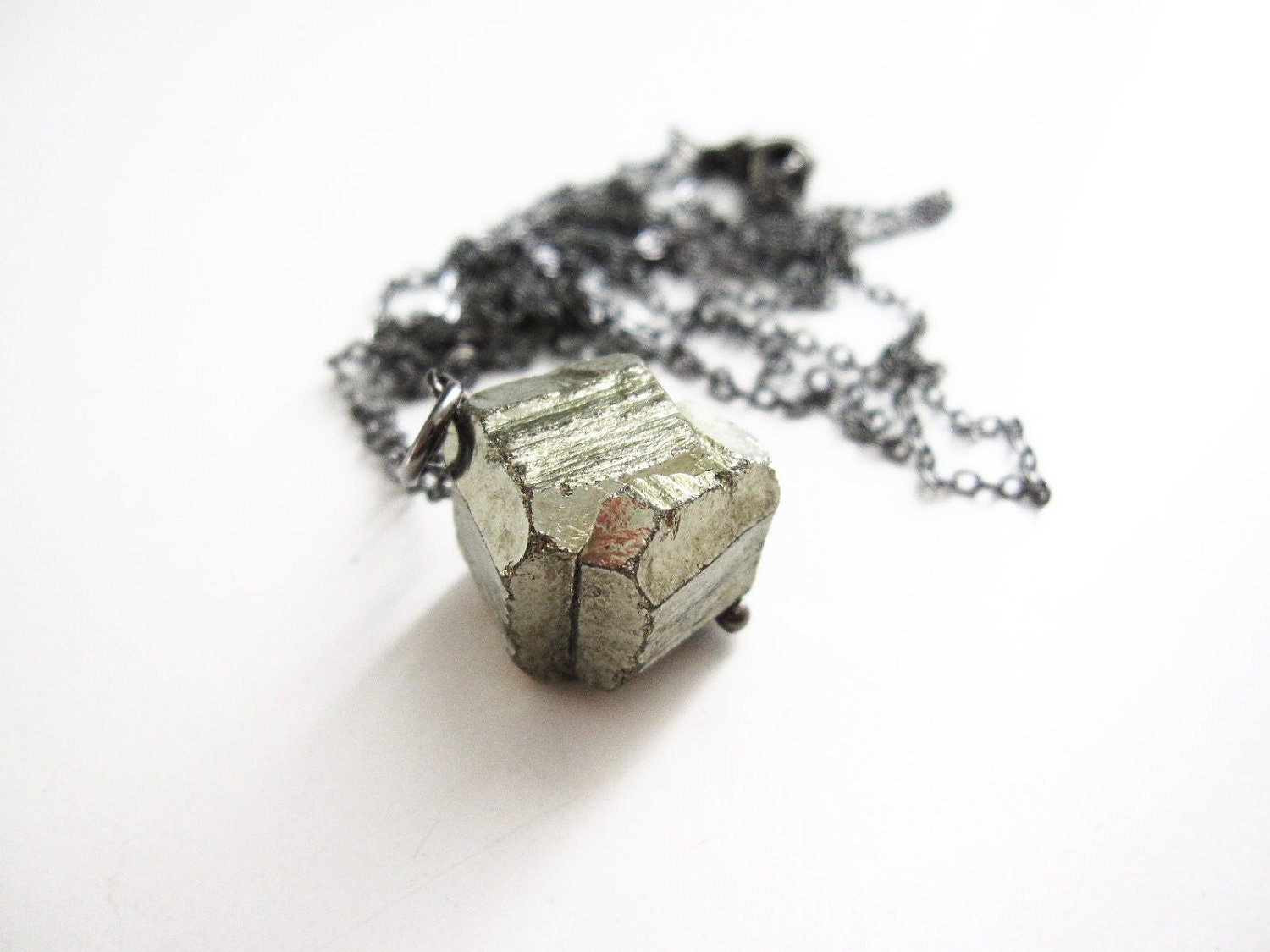 S I N G L E S Collection - Raw Pyrite Chunk Necklace