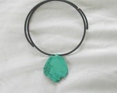 CHOKER - genuine turquoise neckwrap