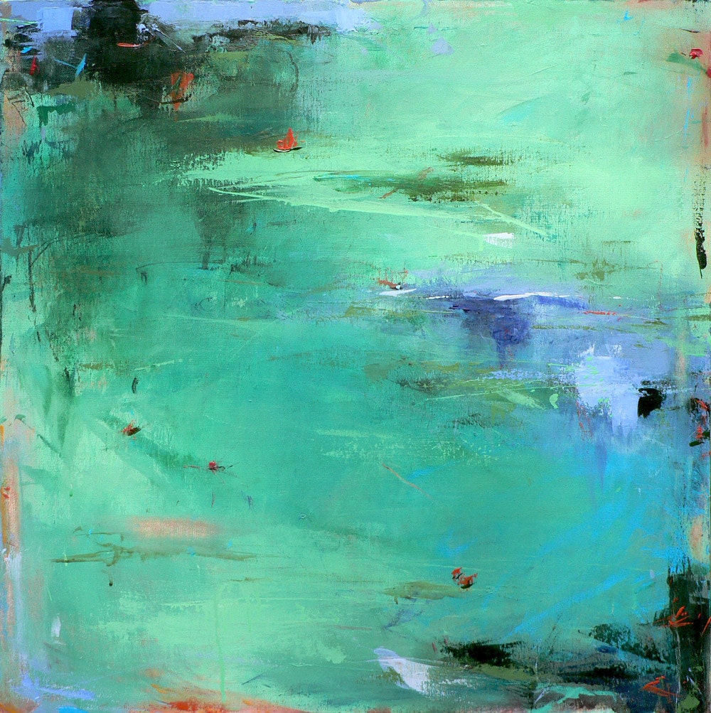 Deep In Thought - 30x30, Contemporary Abstract Painting Original acrylic on canvas, gallery wrapped and ready to hang,