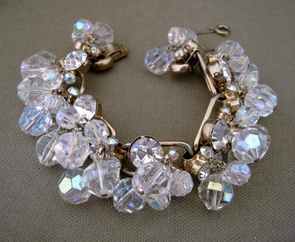 Vintage Bracelet Delizza Elster Juliana Crystal Rhinestone