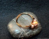 Antiqued Brass Crazy Lace Agate Ring