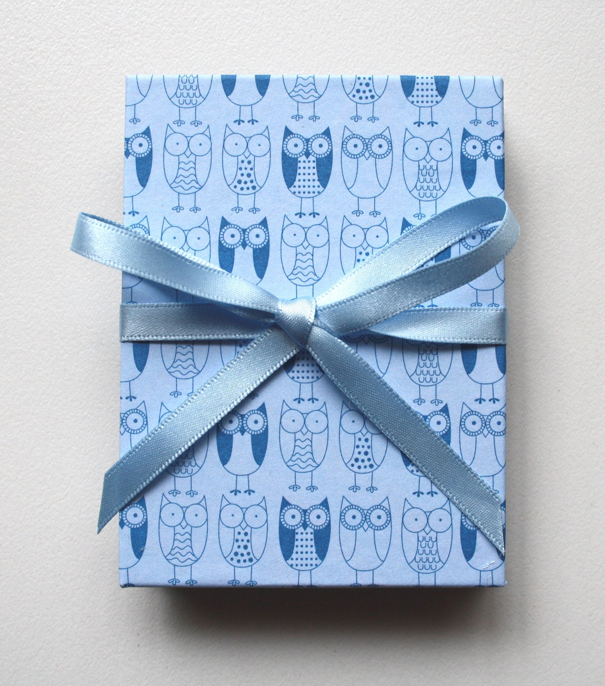 BRAG Book  - Photo album - Accordion - Mini wallet size - Blue Owls