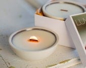 Pure soy candle with essential oils. SPA (sweet birch, cedar, black pepper, orange). Wooden wick, artisan porcelain.