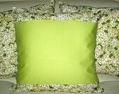 Free US shipping Trendy Designer SET of Three 18x18 Pillow Covers Zipper Closure Michael Miller Morning Flower Garden