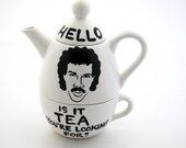 Hello Lionel Richie Ritchie Teapot Tea For One
