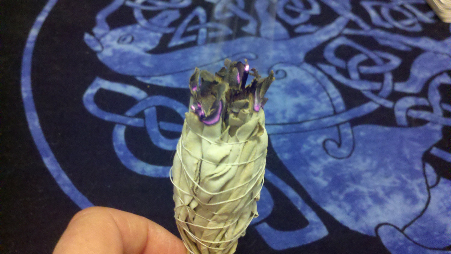 SAGE SMUDGE STICK - white sage mini smudge stick - for house cleansing, ritual smudging, banishment and purification