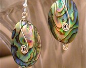 Abalone Shell Sterling Silver Earrings