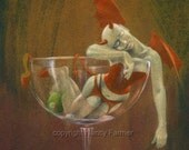 Demon Drink - signed giclee print - 5x7 inches