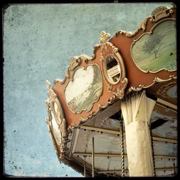 Le Manege 02 - 8x8 Fine Art Print - French Carousel photography - For Kids Room - Etsy Wall Art - TFTeam Happy Mother's Day