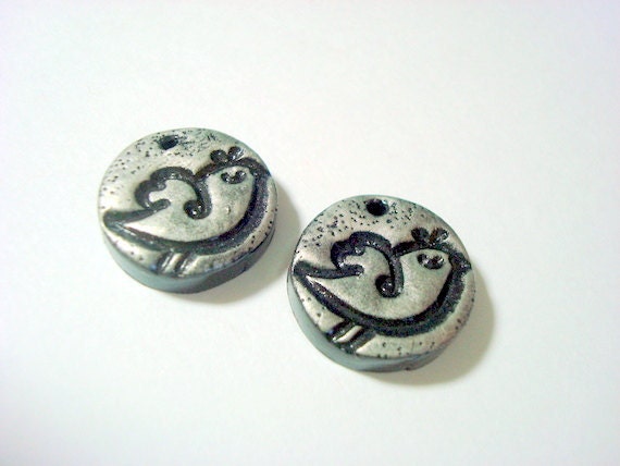 Sweetie Birds Handmade Polymer Clay Focal Beads-Free Combined Shipping