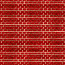 Building Up Bricks in Red from BellaLu Studios- Fat Quarter