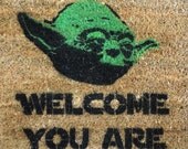 Star Wars Yoda doormat welcome you are mat