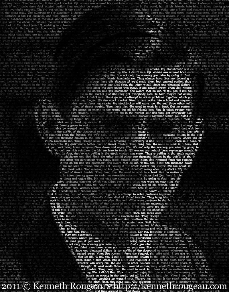 Eddie Cantor - 11x14 Typographical Portrait Fine Art Print