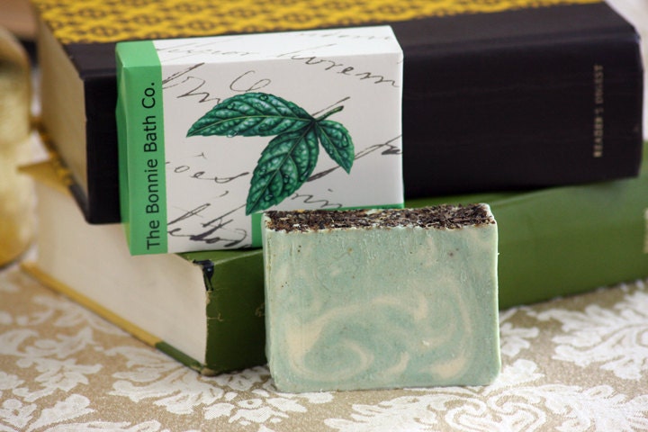 SALE - Mint and Nettle Natural Goat's Milk Soap With Shea Butter