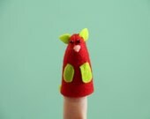 Cat Finger Puppet, Cherry Lime Kitty