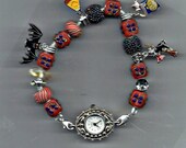 Euro Style Halloween Beaded Bracelet Watch