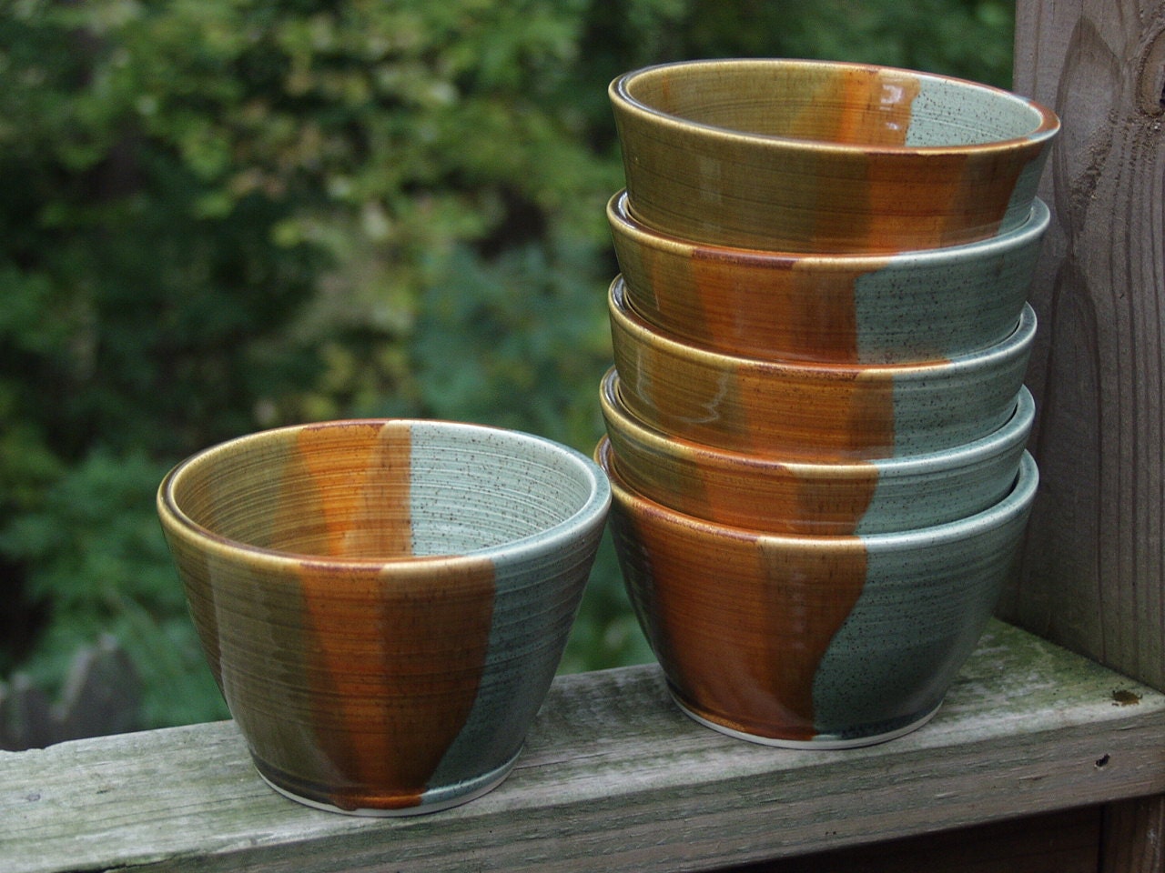 Deep Style Soup Cereal Salad Serving Bowls-Stacking Set of 6-Tuscany Collection-Ready to Ship