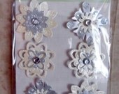 Elegance Leather Embossed Fabric Art Stickers by K and Company-FREE SHIPPING